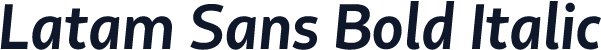 Latam Sans Bold Italic