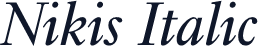 Nikis Italic