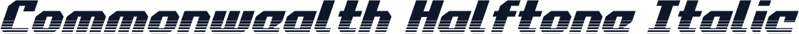 Commonwealth Halftone Italic
