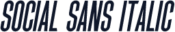 SOCIAL SANS Italic