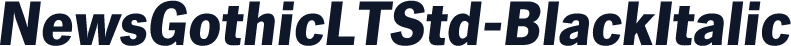 NewsGothicLTStd-BlackItalic