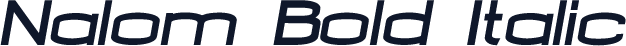 Nalom Bold Italic