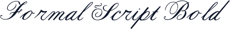 Formal Script Bold