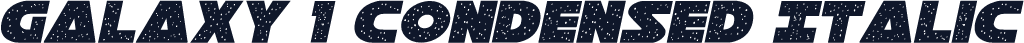 Galaxy 1 Condensed Italic