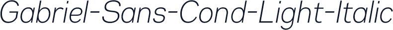 Gabriel-Sans-Cond-Light-Italic