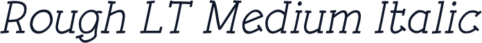 Rough LT Medium Italic