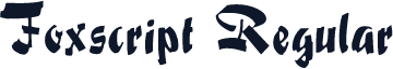 Foxscript Regular