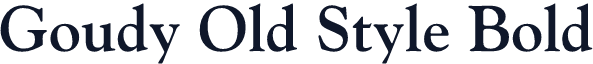 Goudy Old Style Bold