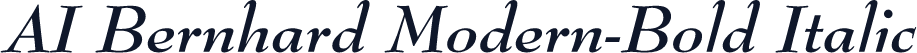 AI Bernhard Modern-Bold Italic