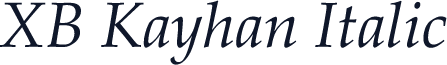 XB Kayhan Italic