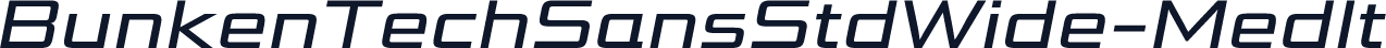 ☞BunkenTechSansStdWide-MedIt