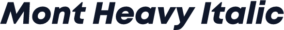 Mont Heavy Italic