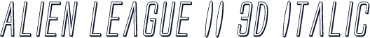 Alien League II 3D Italic