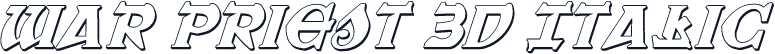 War Priest 3D Italic