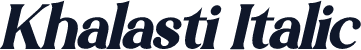 Khalasti Italic