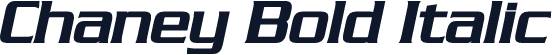 Chaney Bold Italic