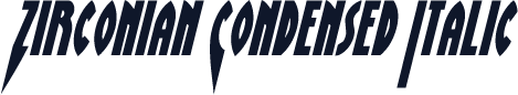 Zirconian Condensed Italic