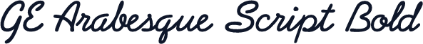 GE Arabesque Script Bold