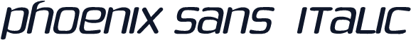 Phoenix Sans  Italic