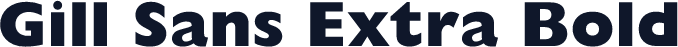 Gill Sans Extra Bold