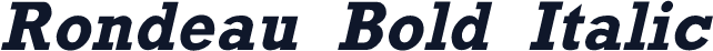 Rondeau Bold Italic