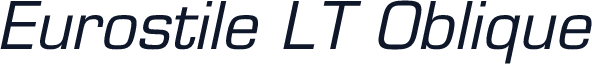 Eurostile LT Oblique