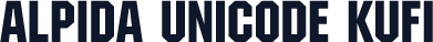 Alpida Unicode Kufi
