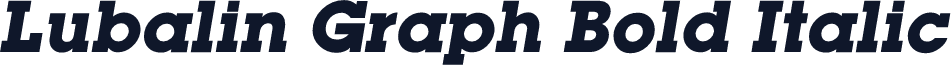 Lubalin Graph Bold Italic