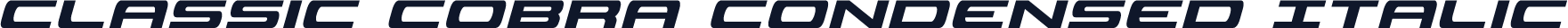 Classic Cobra Condensed Italic