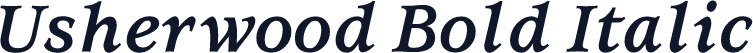 Usherwood Bold Italic