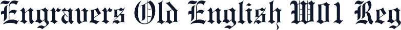 Engravers Old English W01 Reg