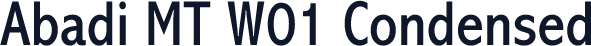 Abadi MT W01 Condensed