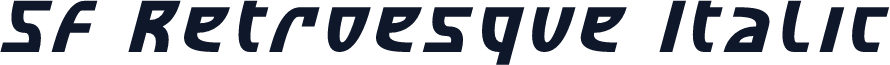 SF Retroesque Italic