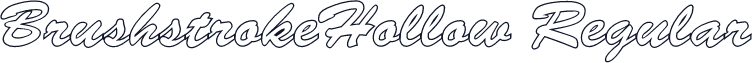 BrushstrokeHollow Regular