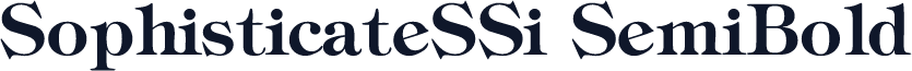 SophisticateSSi SemiBold