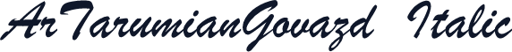 ArTarumianGovazd  Italic