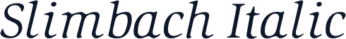 Slimbach Italic