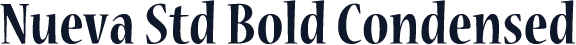 Nueva Std Bold Condensed