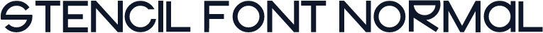 stencil font normal