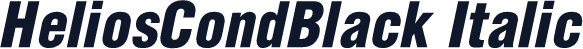 HeliosCondBlack Italic