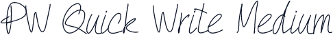 PW Quick Write Medium