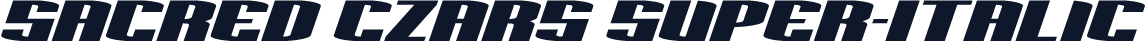 Sacred Czars Super-Italic