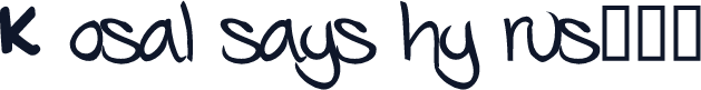 Kosal says hy rus粗字母