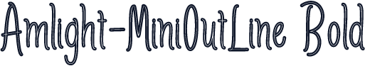 Amlight-MiniOutLine Bold
