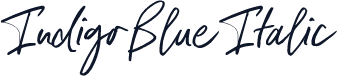 Indigo Blue Italic