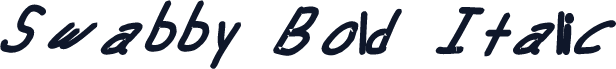 Swabby Bold Italic
