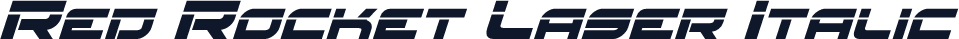 Red Rocket Laser Italic