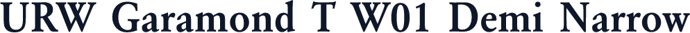 URW Garamond T W01 Demi Narrow