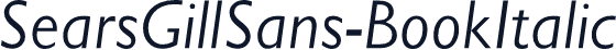 SearsGillSans-BookItalic