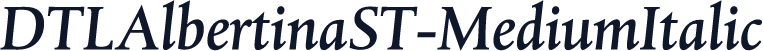 DTLAlbertinaST-MediumItalic